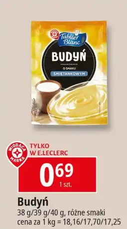 E.Leclerc Budyń o smaku śmietankowym Wiodąca Marka Tablier Blanc oferta
