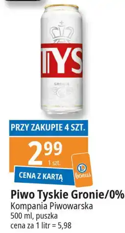 E.Leclerc Piwo Tyskie 0.0% oferta