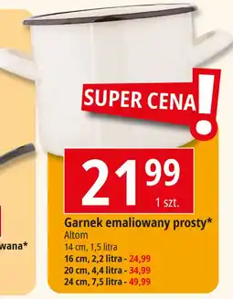 E.Leclerc Garnek emaliowany prosty 24 cm Altom oferta