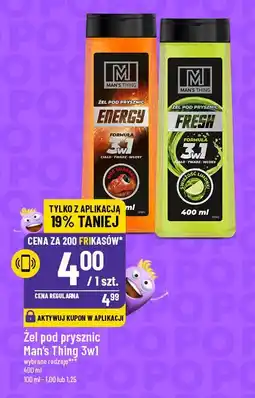 Polomarket Żel pod prysznic Man's Thing 3w1 oferta