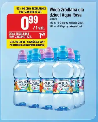 Polomarket Woda źródlana dla dzieci Aqua Rosa oferta
