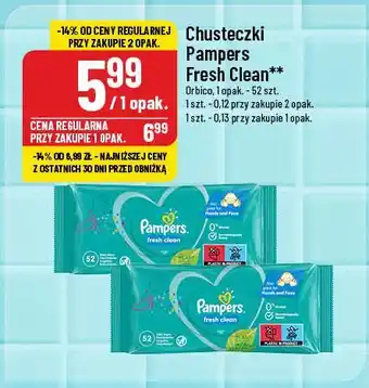 Polomarket Chusteczki Pampers Fresh Clean oferta