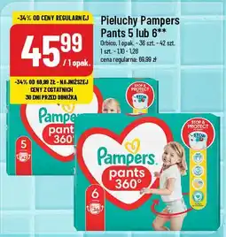 Polomarket Pieluchy Pampers Pants 5 lub 6 oferta
