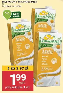Stokrotka MLEKO UHT 1,5% FARM MILK 1 L oferta