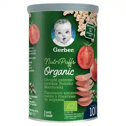 dm drogerie markt Gerber Organic Chrupki pszenno-owsiane pomidor marchewka dla niemowląt od 10. miesiąca 35 g oferta