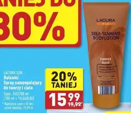 ALDI Spray samoopalający summer glow Lacura Sun oferta
