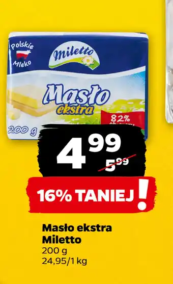 Netto Masło ekstra Miletto oferta