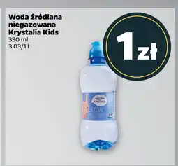 Netto Woda źródlana niegazowana Krystalia Kids oferta
