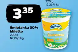 Netto Śmietanka 30% Miletto oferta