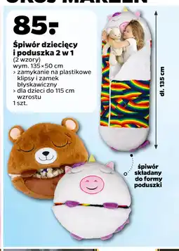 Netto Śpiwór dziecięcy i poduszka 2 w 1 oferta