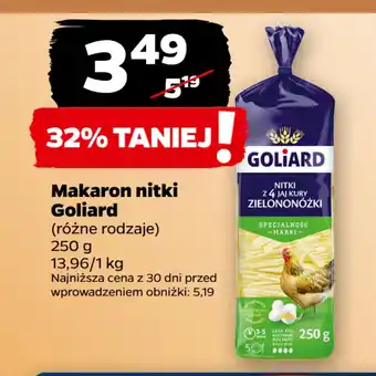 Netto Makaron nitki Goliard oferta