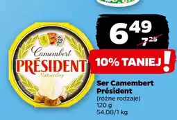 Netto Ser camembert naturalny President oferta