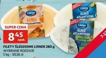 Auchan Filety śledziowe w sosie śmietanowym Lisner oferta