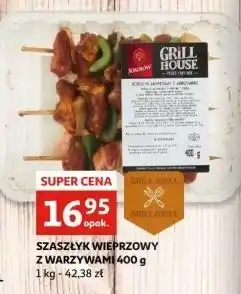 Auchan Szaszłyki wieprzowe z warzywami Sokołów Grill House oferta