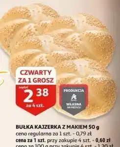 Auchan Bułka kajzerka z makiem Auchan oferta