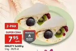 Auchan Ciastko omlet z bitą śmietaną i owocami oferta