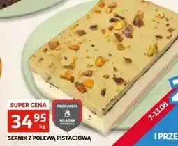 Auchan Sernik z polewą pistacjową Auchan oferta