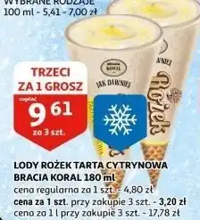 Auchan Rożem o smaku tarty cytrynowej Bracia Koral Lody Jak Dawniej oferta