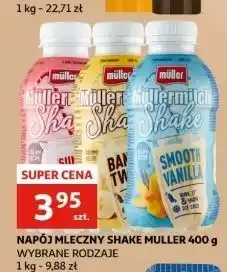 Auchan Napój mleczny sunny strawberry Mullermilch Shake oferta