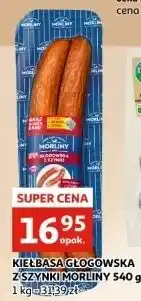 Auchan Kiełbasa głogowska z szynki Morliny oferta