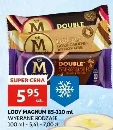 Auchan Lód raspberry Algida Magnum Double oferta