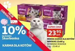 Auchan Karma dla kota kremowe wariacje kurczak i warzywa + jagnięcina indyk Whiskas Tasty Mix oferta