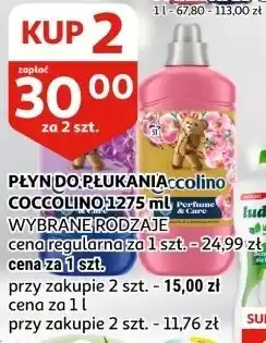 Auchan Płyn do płukania honeysuckle & sandalwood Coccolino Perfume Care oferta