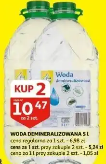 Auchan Woda demineralizowana Podniesiony Kciuk oferta