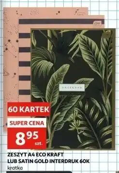 Auchan Zeszyt a4 60 kartek eco Interdruk oferta