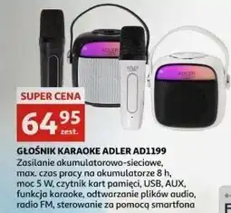 Głośniki karaoke ad1199 Adler