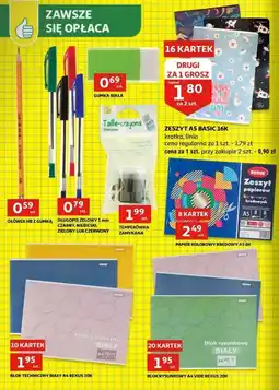 Auchan Zeszyt a5/16 k kratka oferta