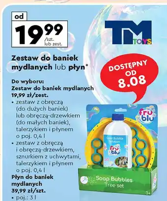 Biedronka Płyn do baniek mydlanych fru blu Tm Toys oferta