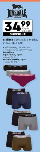 Biedronka Bokserki męskie m-xxl Lonsdale oferta