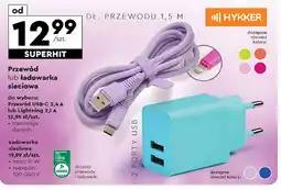 Biedronka Kabel lightning 1.5 m Hykker oferta