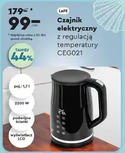 Biedronka Czajnik z regulacją temperatury 2200w Lafe oferta
