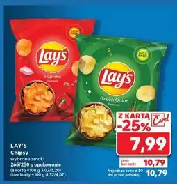Kaufland Chipsy zielona cebulka Lay's oferta