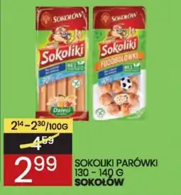 Wafelek SOKOLIKI PARÓWKI 130-140 G SOKOŁÓW oferta