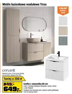 OBI Szafka z umywalką Cersanit oferta
