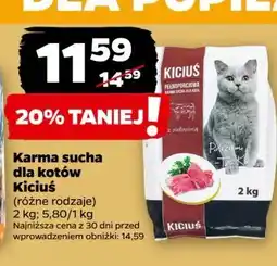 Netto Karma dla kota z wołowiną Kiciuś oferta