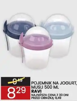 Wafelek POJEMNIK NA JOGURT, MUSLI 500 ML RAVI oferta