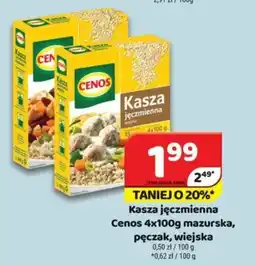 Kasza jęczmienna Cenos 4 x 100 g mazurska, pęczak, wiejska