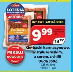 Delfin Kiełbaski karmazynowe, w stylu włoskim, z serem, z chilli Duda 350 g oferta