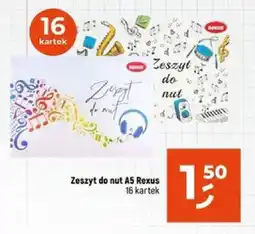 Zeszyt do nut A5 Rexus 16 kartek