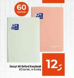 Zeszyt A5 Oxford Easybook 60 kartek, w kratkę