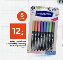 Dealz Markery metaliczne z pędzelkową końcówką 8 szt. oferta