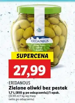 Lidl ERIDANOUS Zielone oliwki bez pestek 1,7 l oferta