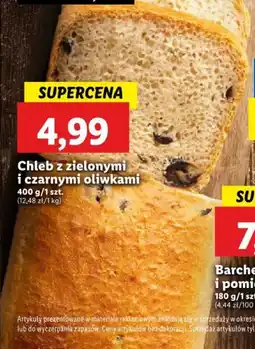 Lidl Chleb z zielonymi i czarnymi oliwkami 400 g oferta