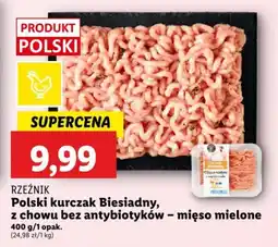 Lidl RZEŹNIK Polski kurczak Biesiadny, z chowu bez antybiotyków - mięso mielone 400 g oferta