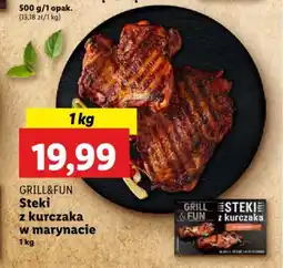 Lidl GRILL&FUN Steki z kurczaka w marynacie 1 kg oferta
