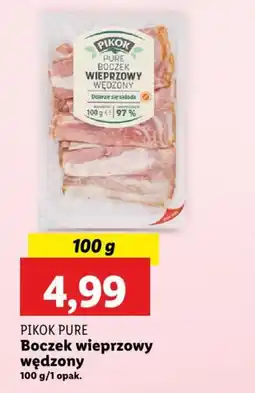 Lidl PIKOK PURE Boczek wieprzowy wędzony 100 g oferta